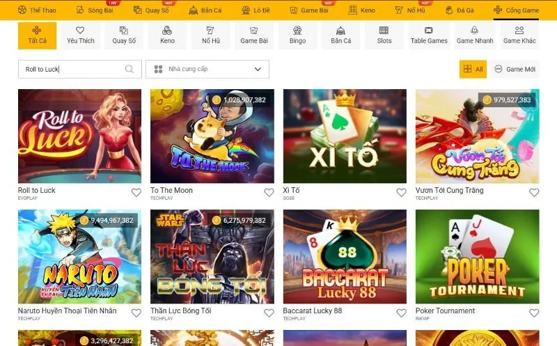 Roll to Luck là trò chơi gì?